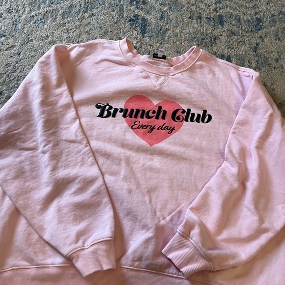 Wildfox Graphic Sweatshirt Brunch Club Every day large - Picture 7 of 7